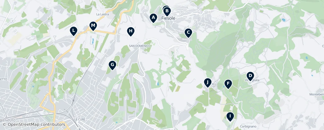 Map of Fiesole