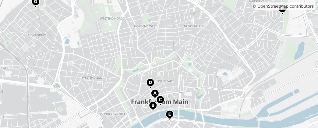 Map of Fráncfort del Meno