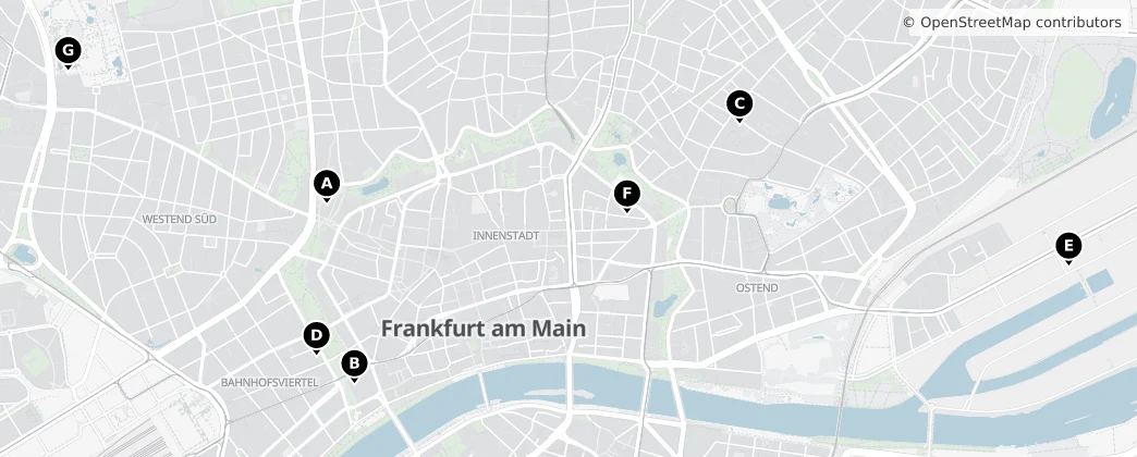 Map of Fráncfort del Meno