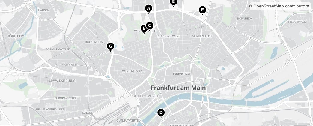 Map of Fráncfort del Meno