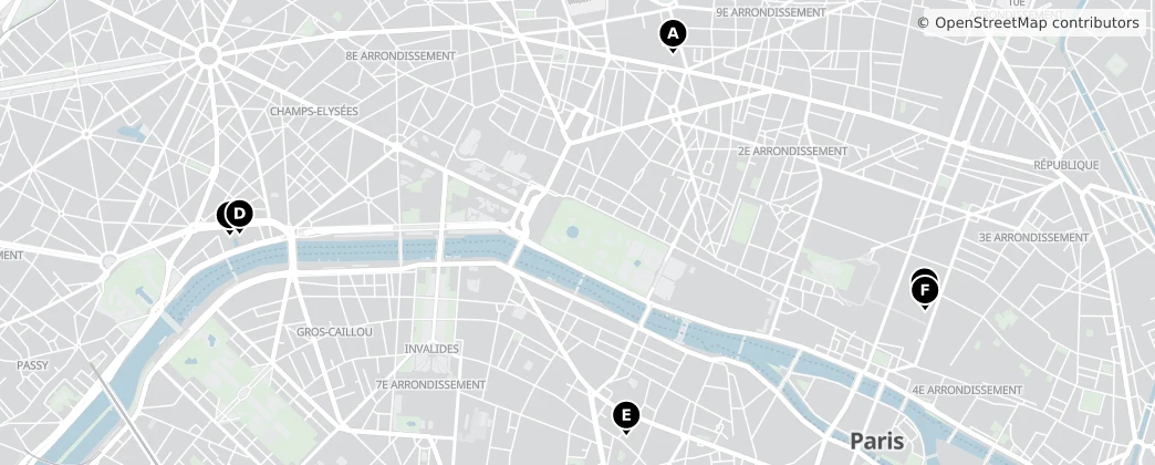 Map of Francia