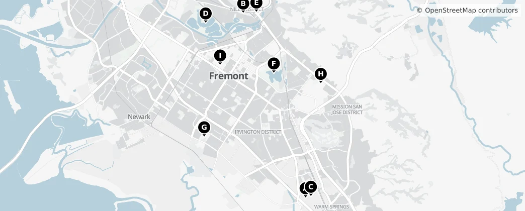 Map of Fremont