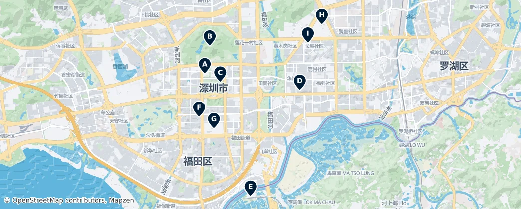 Map of Futian