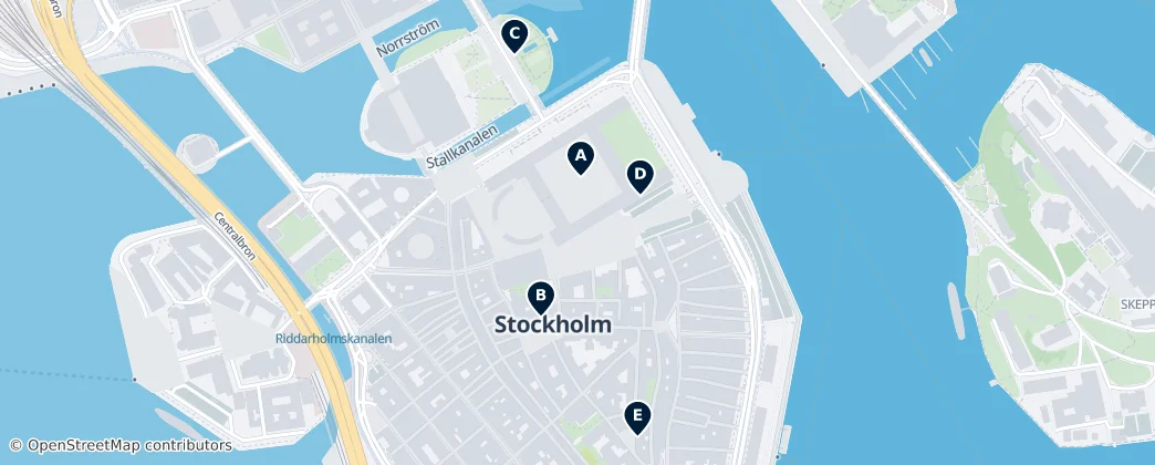 Map of Gamla Stan