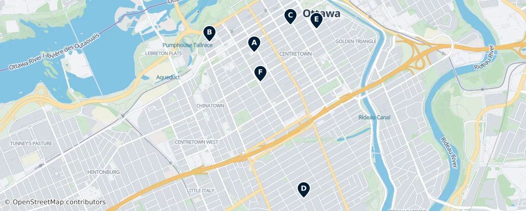 Map of Gatineau
