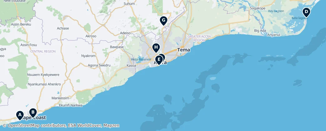 Map of Ghana