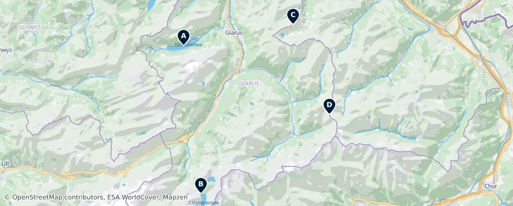 Map of Glaris