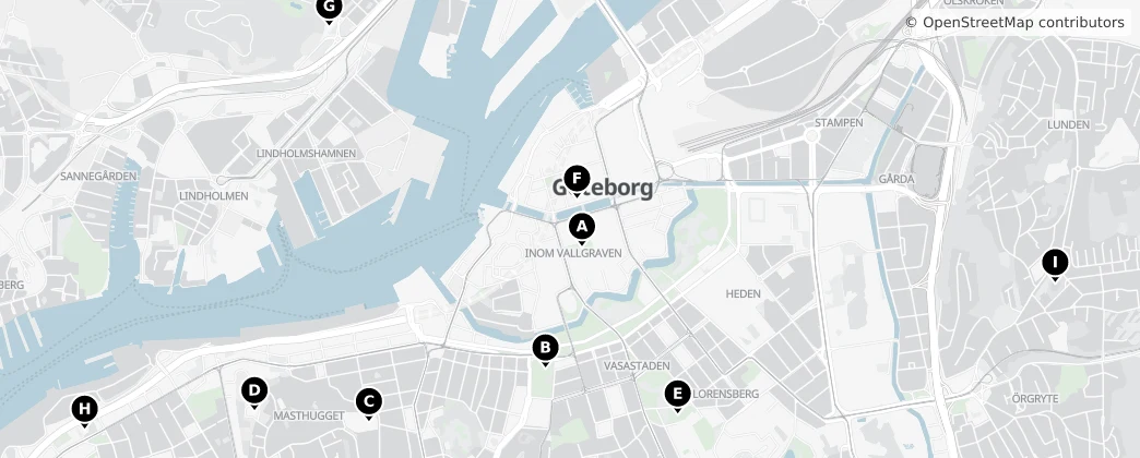Map of Gotemburgo