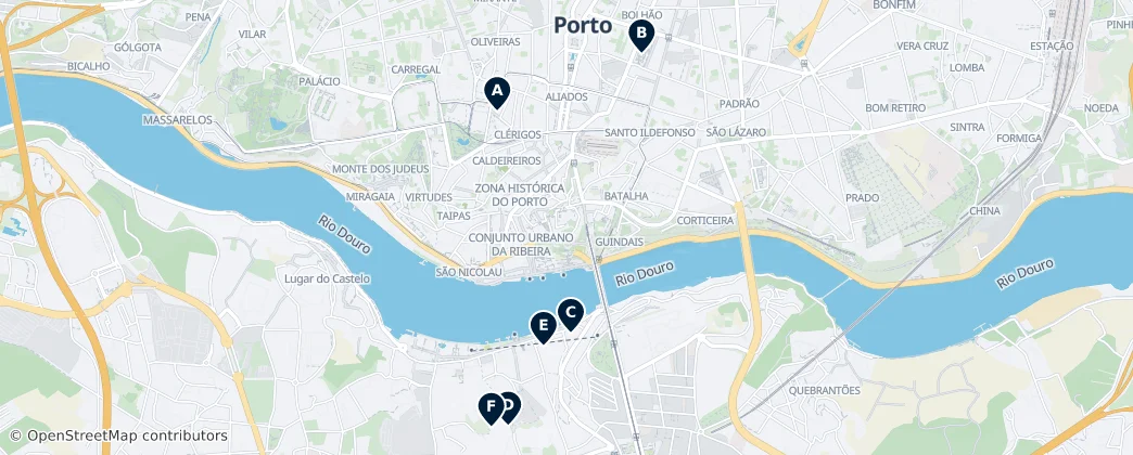 Map of Gran Área Metropolitana de Oporto