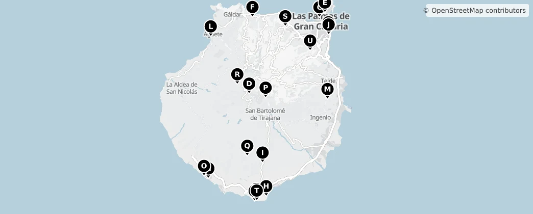 Map of Gran Canaria