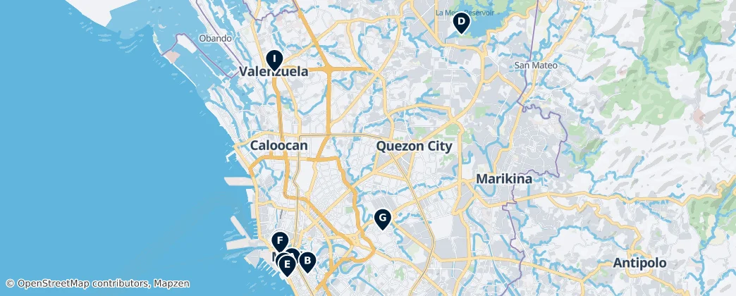 Map of Gran Manila