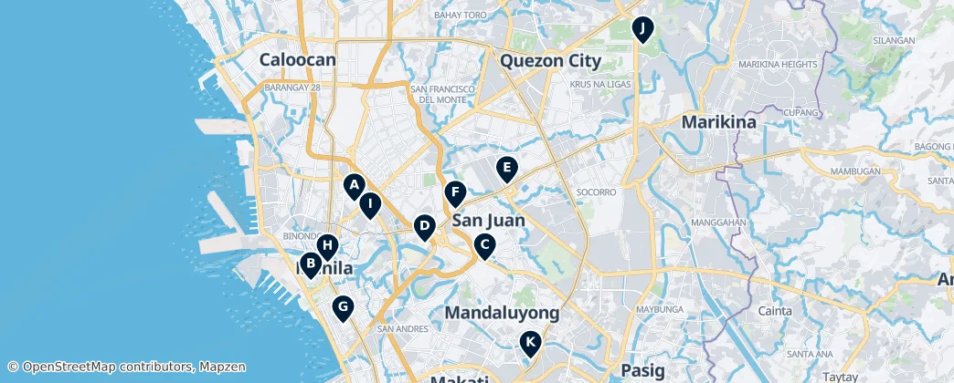 Map of Gran Manila