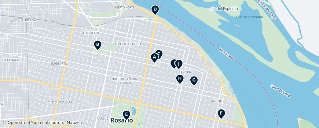 Map of Gran Rosario