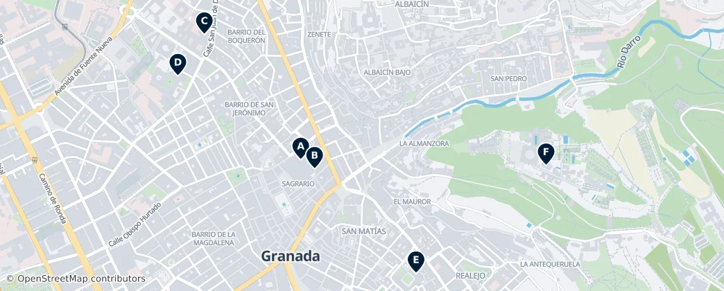 Map of Granada