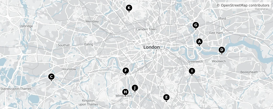 Map of Gran Londres