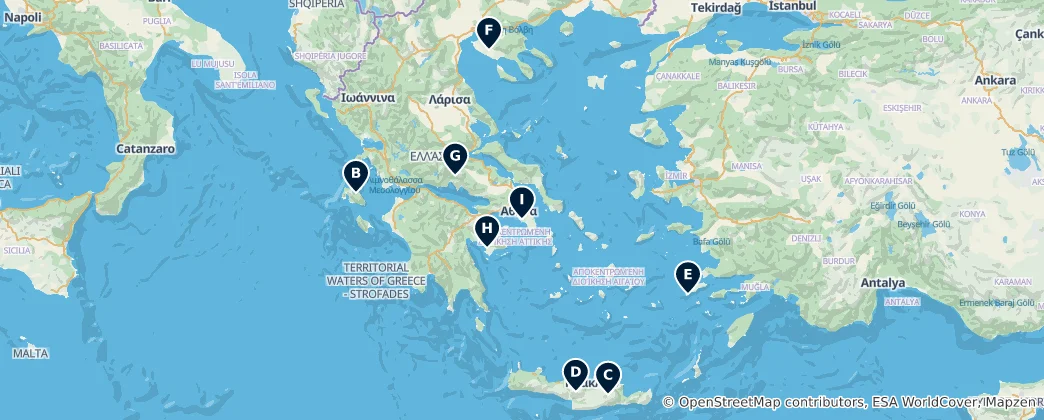 Map of Grecia