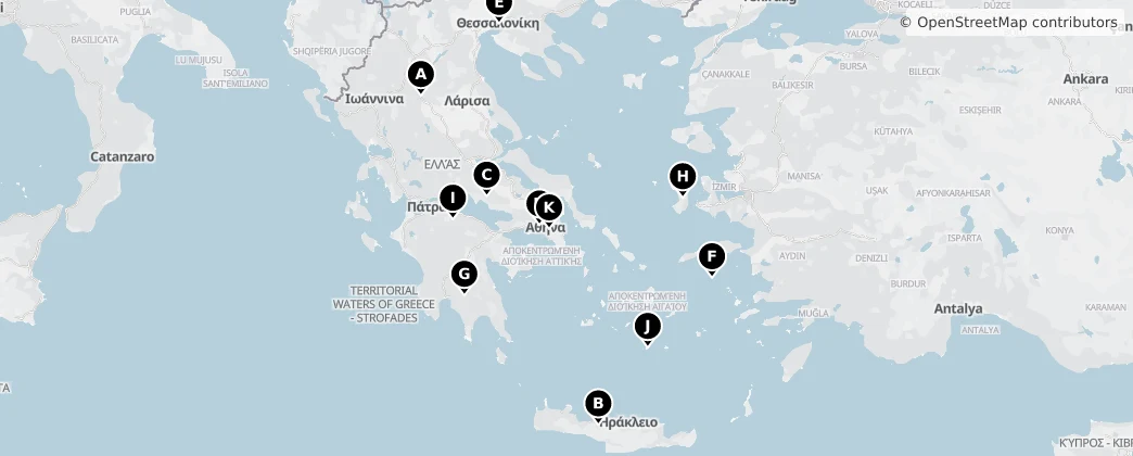 Map of Grecia
