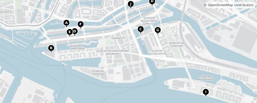 Map of HafenCity