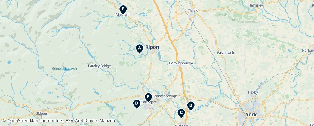 Map of Harrogate