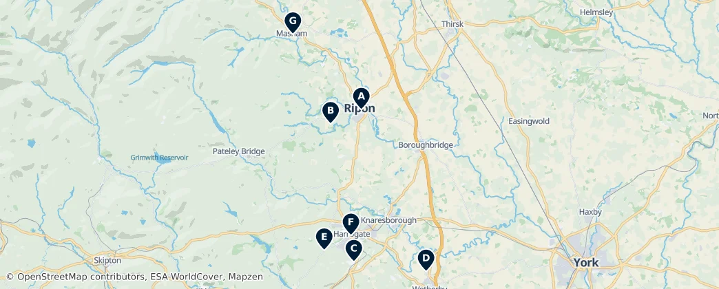 Map of Harrogate