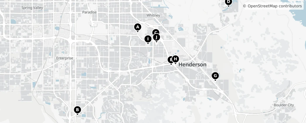 Map of Henderson