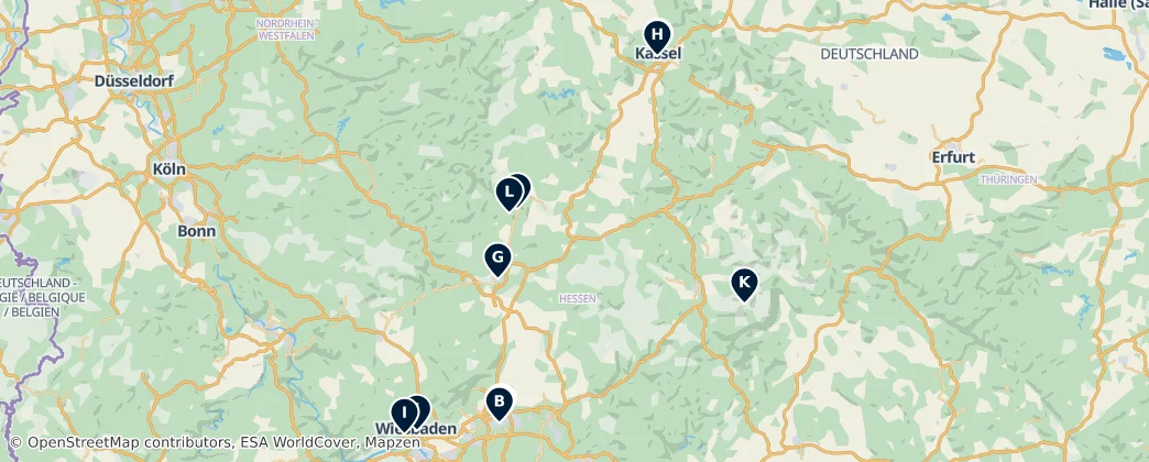 Map of Hesse