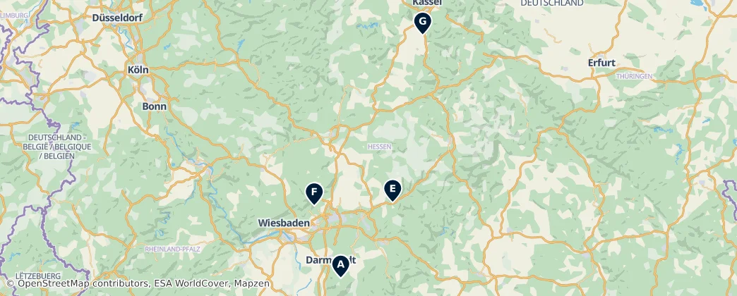 Map of Hesse