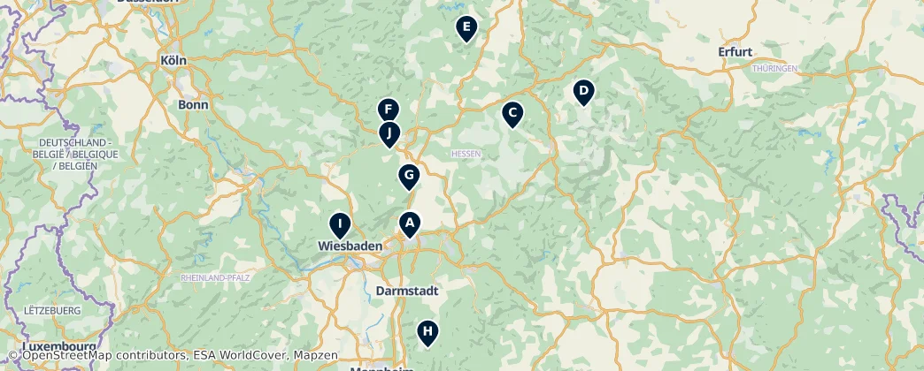 Map of Hesse