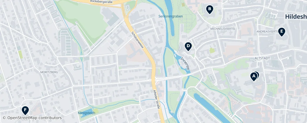 Map of Hildesheim