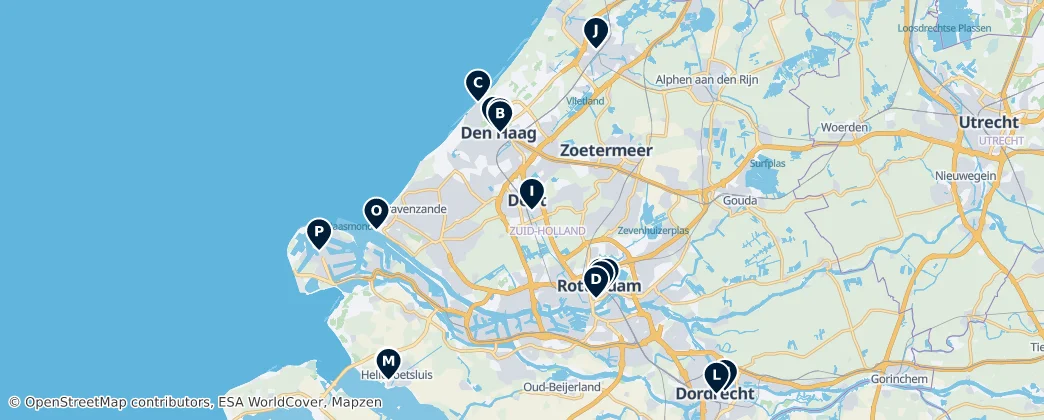 Map of Holanda Meridional