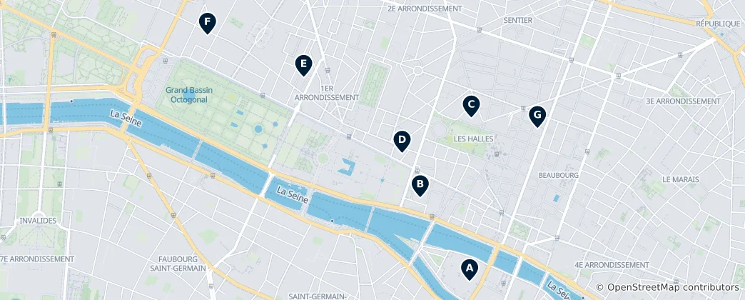 Map of I Distrito de París