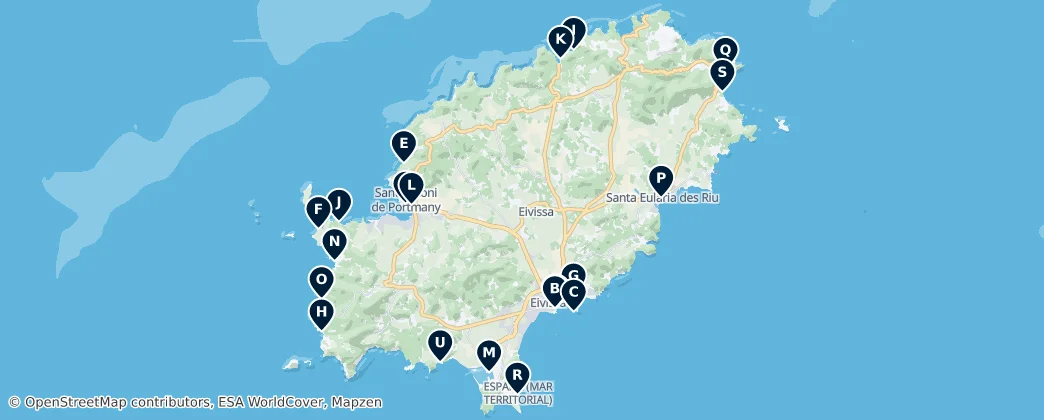 Map of Ibiza