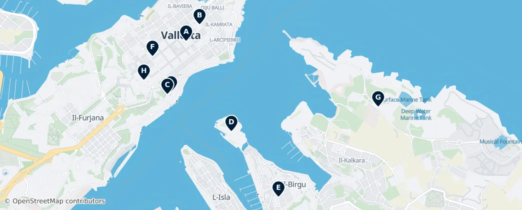 Map of Floriana
