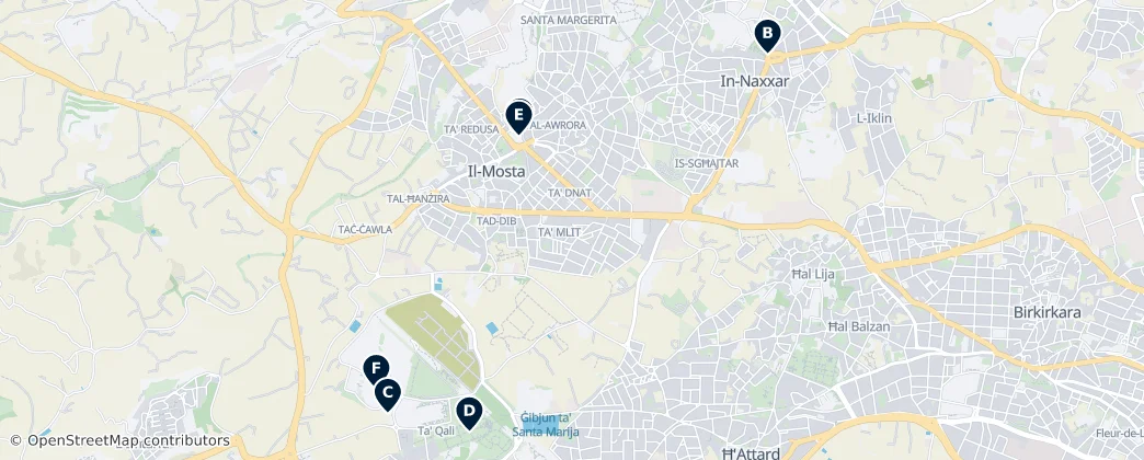 Map of Mosta