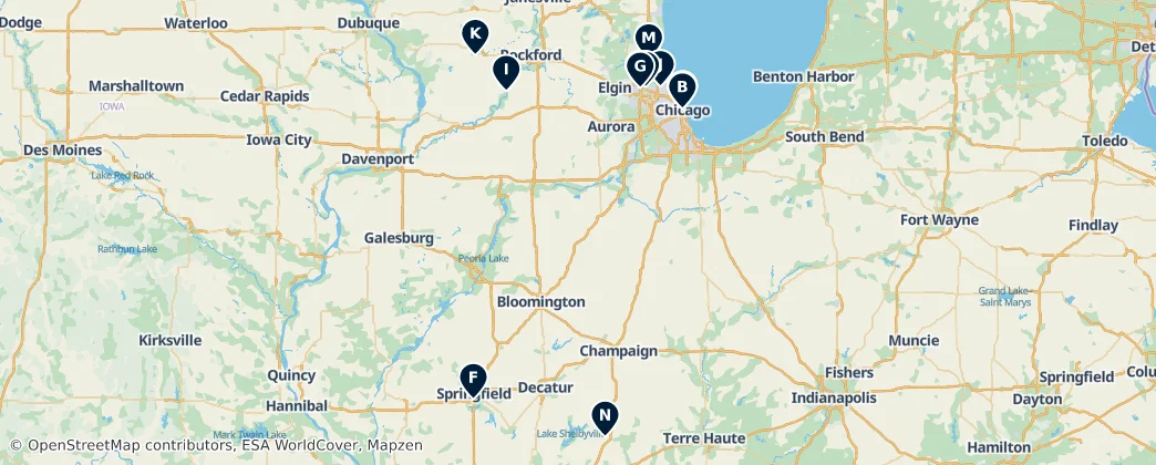 Map of Illinois