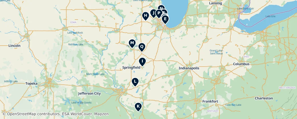 Map of Illinois