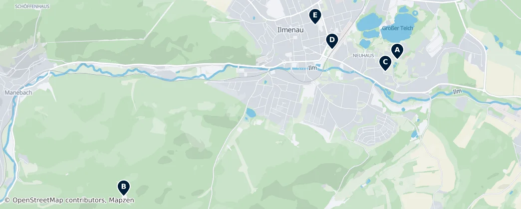 Map of Ilmenau