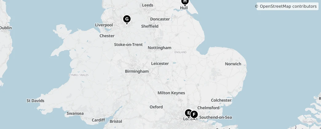 Map of England