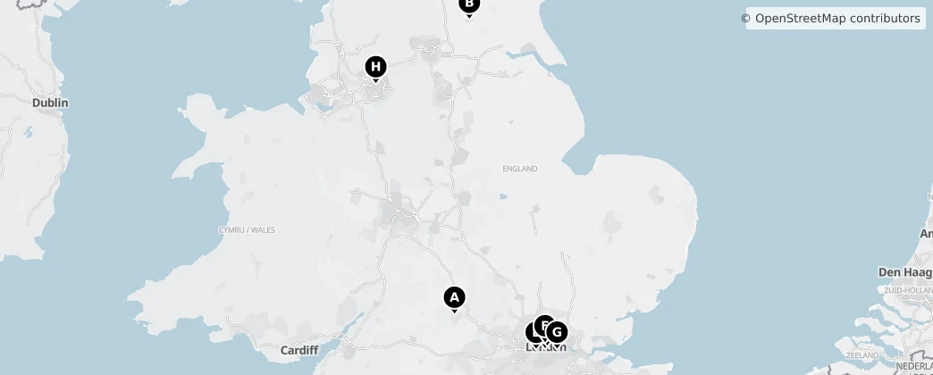 Map of England