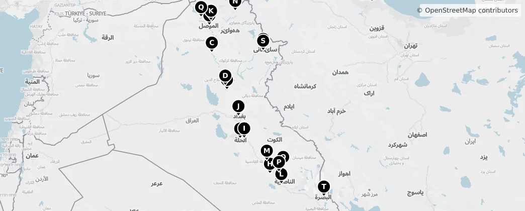 Map of Irak