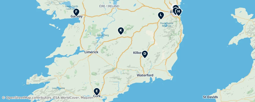 Map of Irlanda