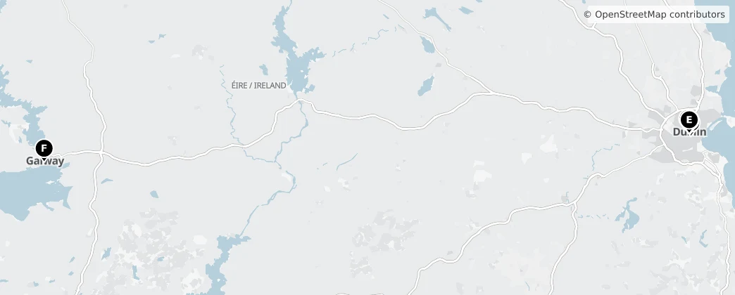 Map of Irlanda