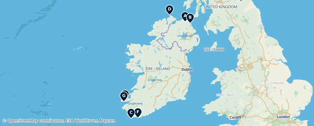Map of Ireland