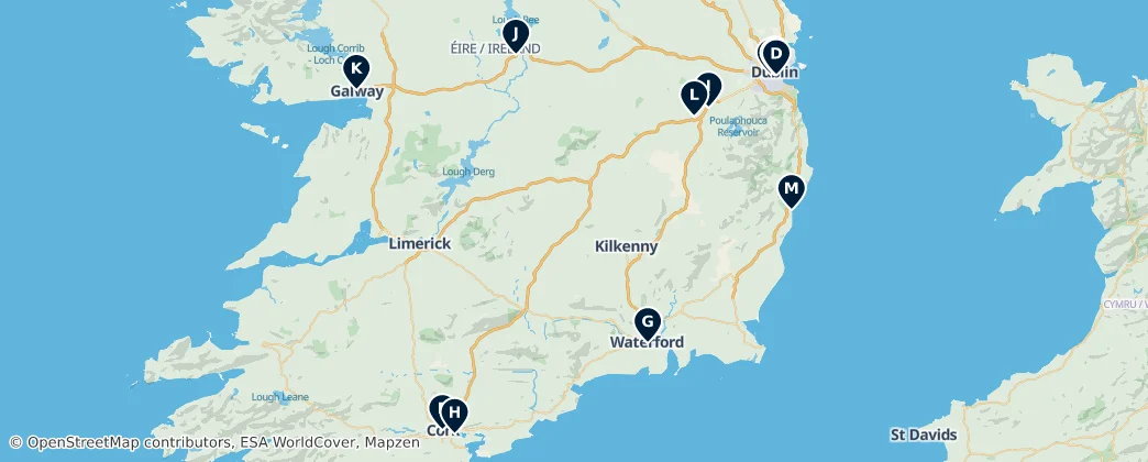 Map of Irlanda