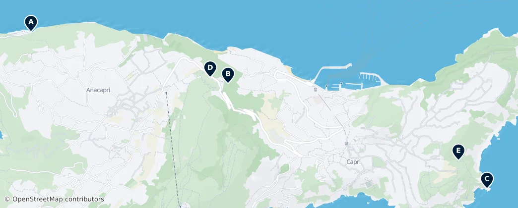 Map of Isla de Capri