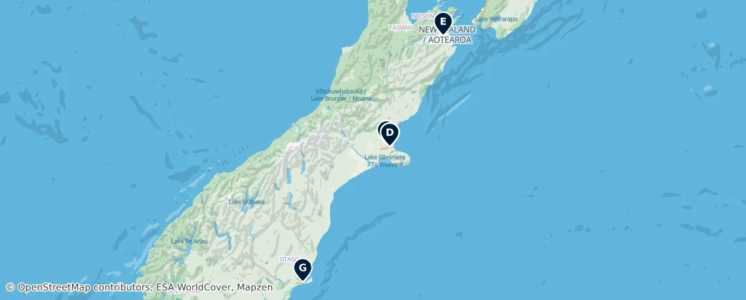 Map of Isla Sur