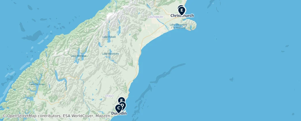 Map of Isla Sur