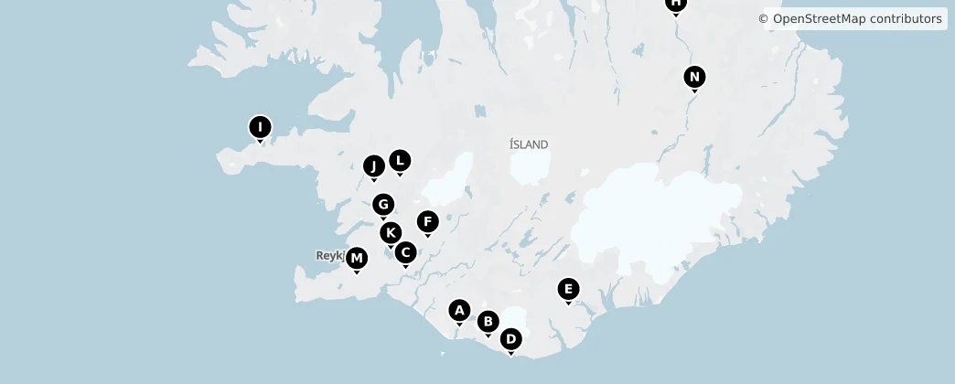 Map of Islandia
