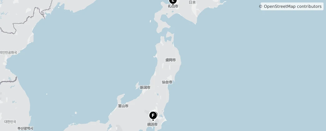 Map of 日本列島
