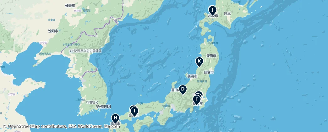 Map of 日本列島